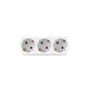 Adaptador De Enchufe De Pared Triple Frontal & Adaptador de enchufe de pared triple frontal