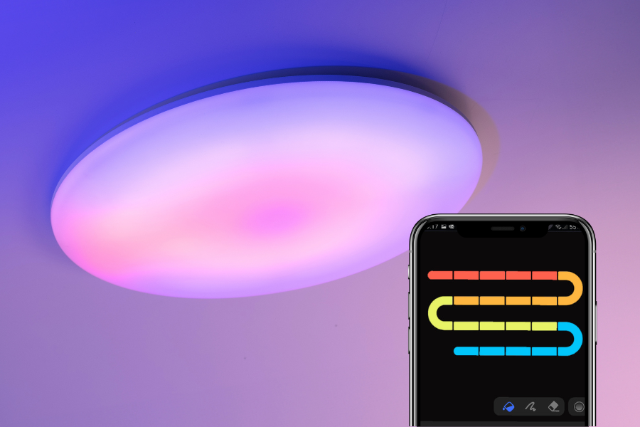 Plafones LED inteligentes: Configura la iluminación perfecta para tu hogar