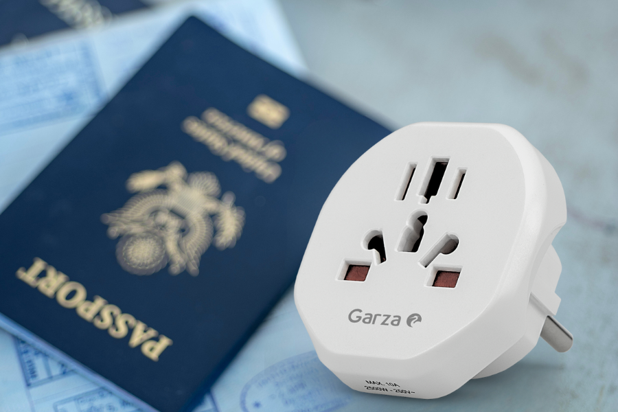 adaptador de viaje universal schuko europa