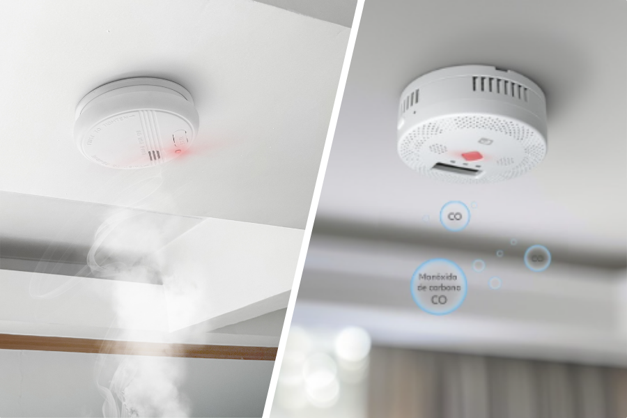 diferencias detector de humo o co