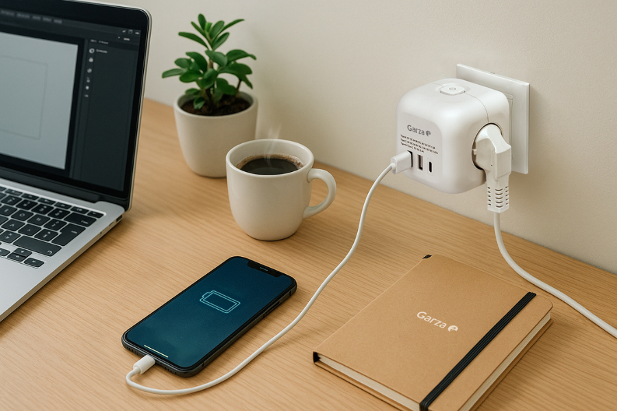 Ventajas del USB-C en regletas y adaptadores de pared inteligentes