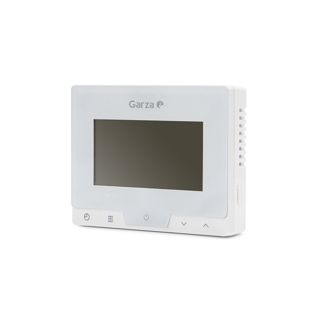 Haku Termostato digital programable de pared blanco