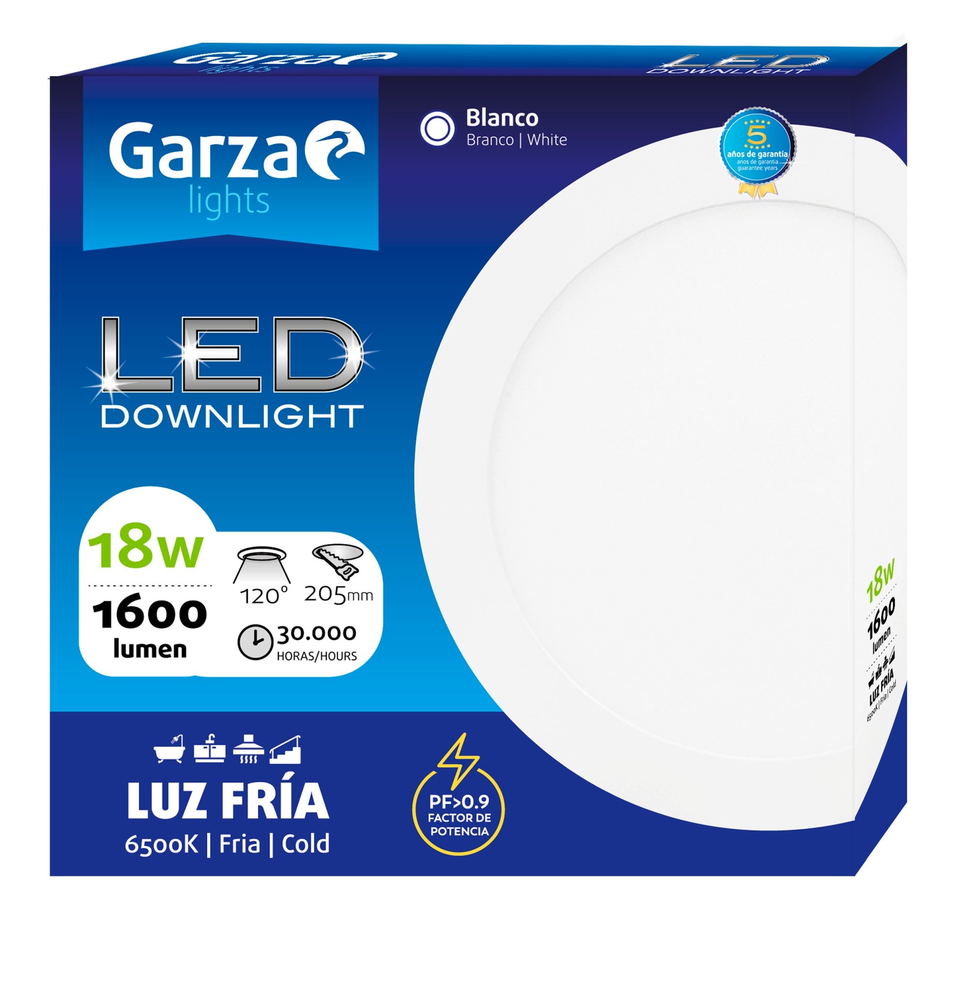 Downlight Empotrable Circular Extraplano Nickel (33)