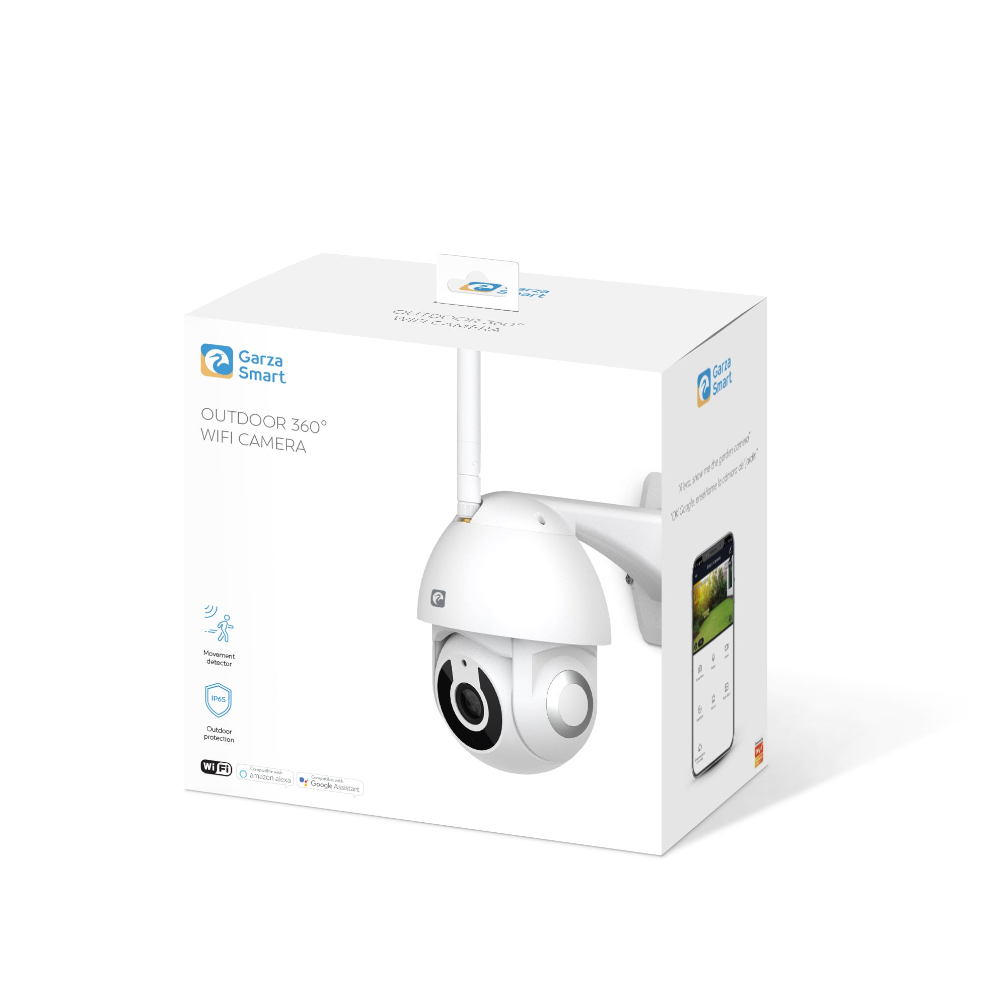 Cámara Seguridad Inteligente Exterior 360º Wifi 1080P Hd (1)