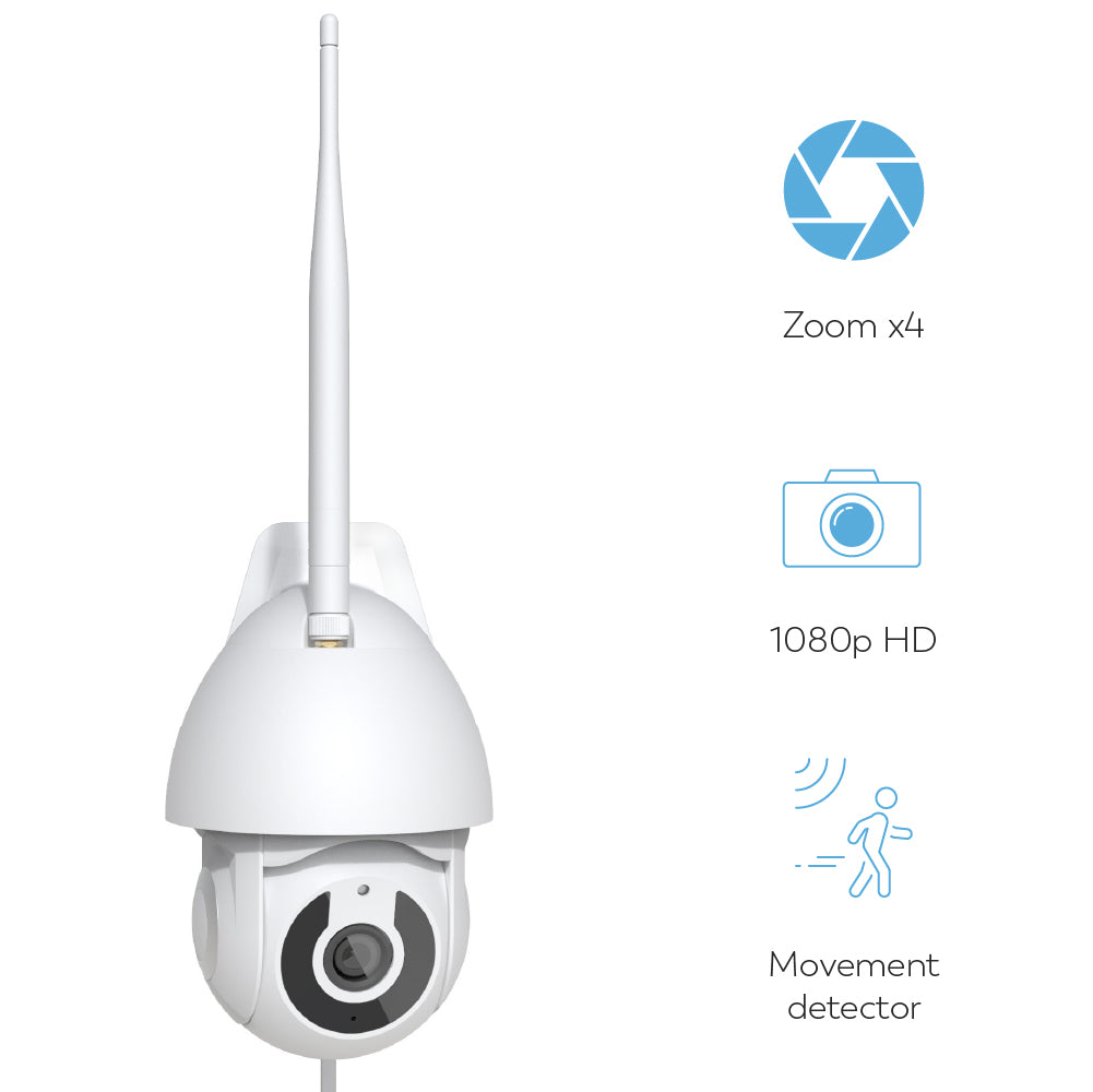 Cámara Seguridad Inteligente Exterior 360º Wifi 1080P Hd (2)