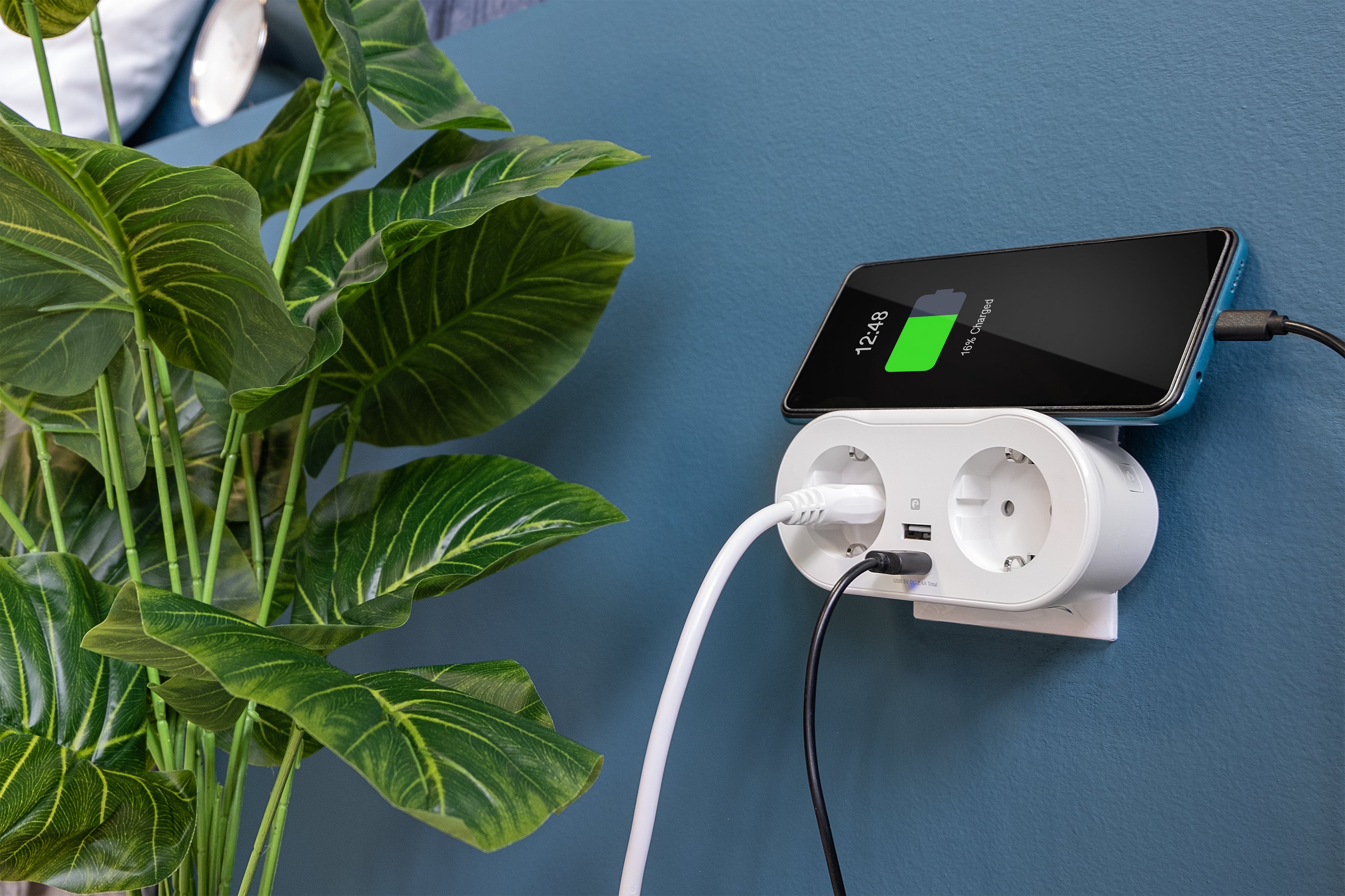 Enchufe Doble Wifi, Con 2 Tomas Y 2 Puertos Usb (4)