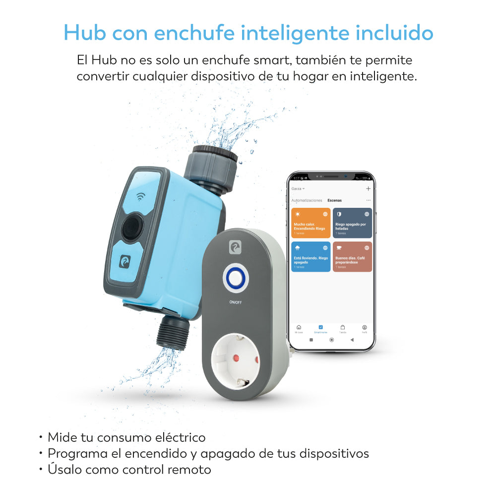 Nilo - Controlador De Riego Inteligente + Enchufe Hub Smart Wifi (6)