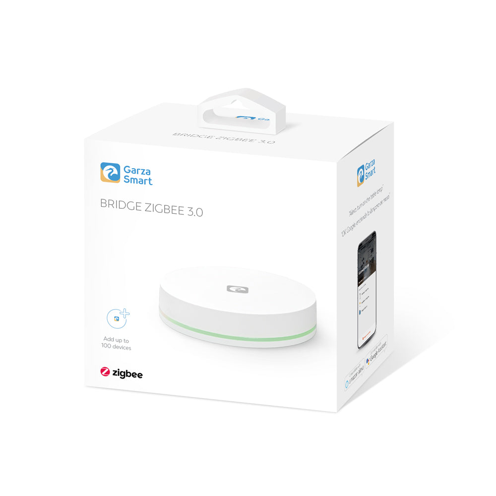 Bridge ZigBee 3.0 para el hogar. Smart Hub para control de Dispositivos Inteligentes Zigbee. Gateway Blanco, Control por app, Compatible con Alexa y Google