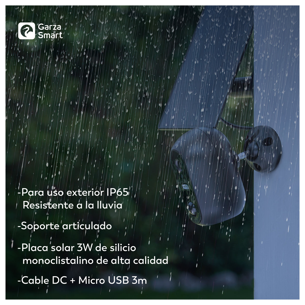 Dalia200 - Cámara Wifi Exterior Con Placa Solar (4)