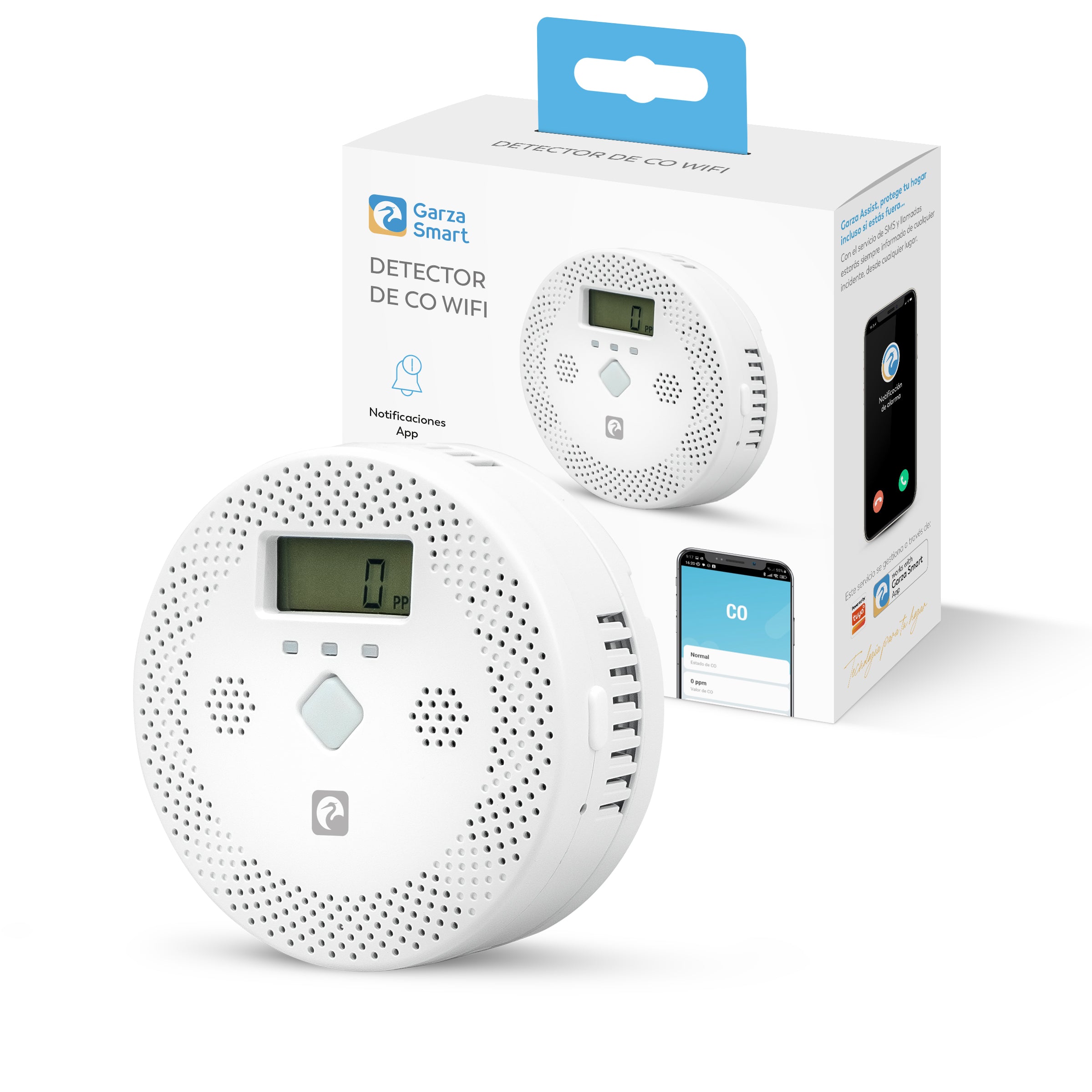 Detector CO Smart Home + 2 Pilas AA