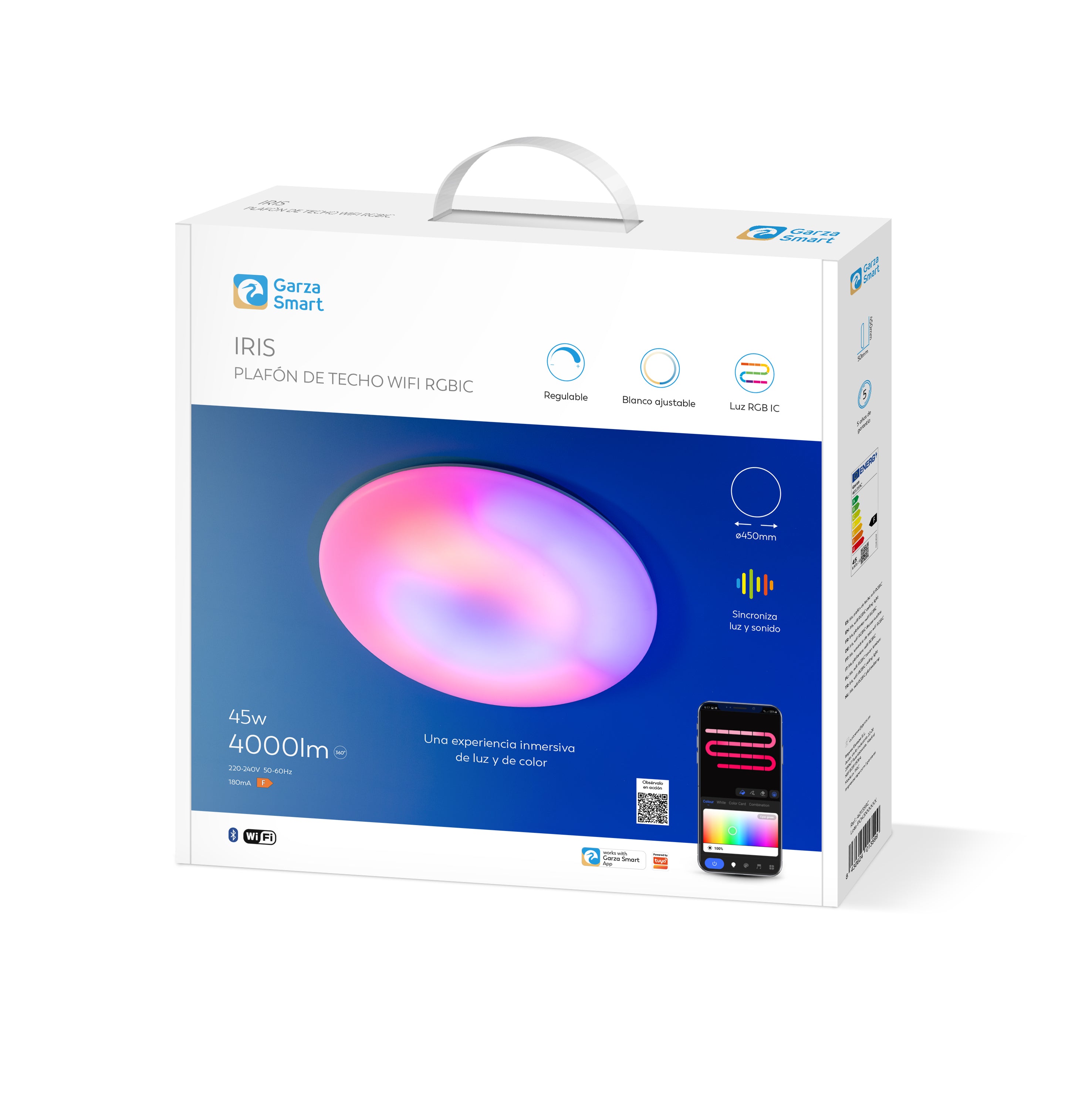 Plafón de techo Wifi Iris RGB IC