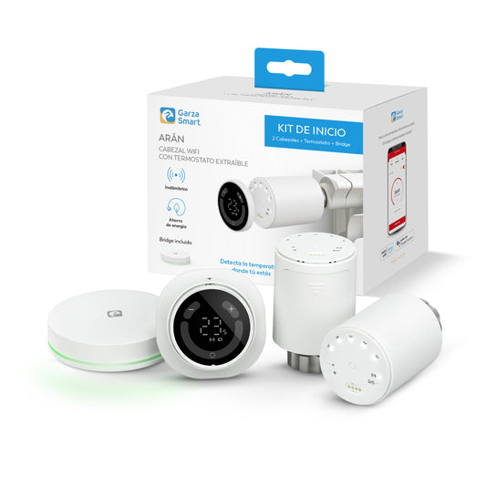 Cabezal termostático TRV WiFi Arán para radiadores y calefacción central