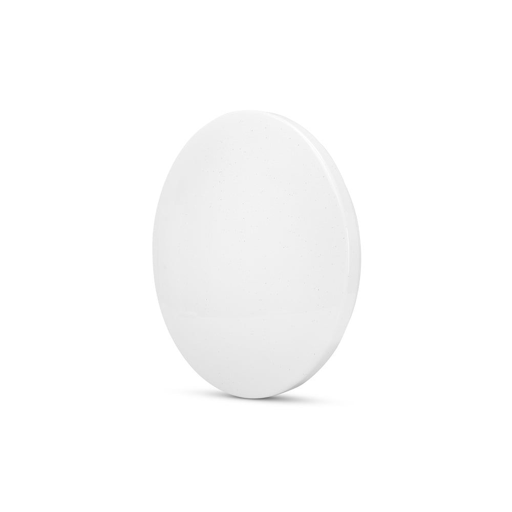 Plafón LED Techo, 18 W 1850 lm, Luz Neutra 4000k , Efecto Estrellado, Ángulo de Apertura 240º,  Redondo 260 x 65 mm, Blanco