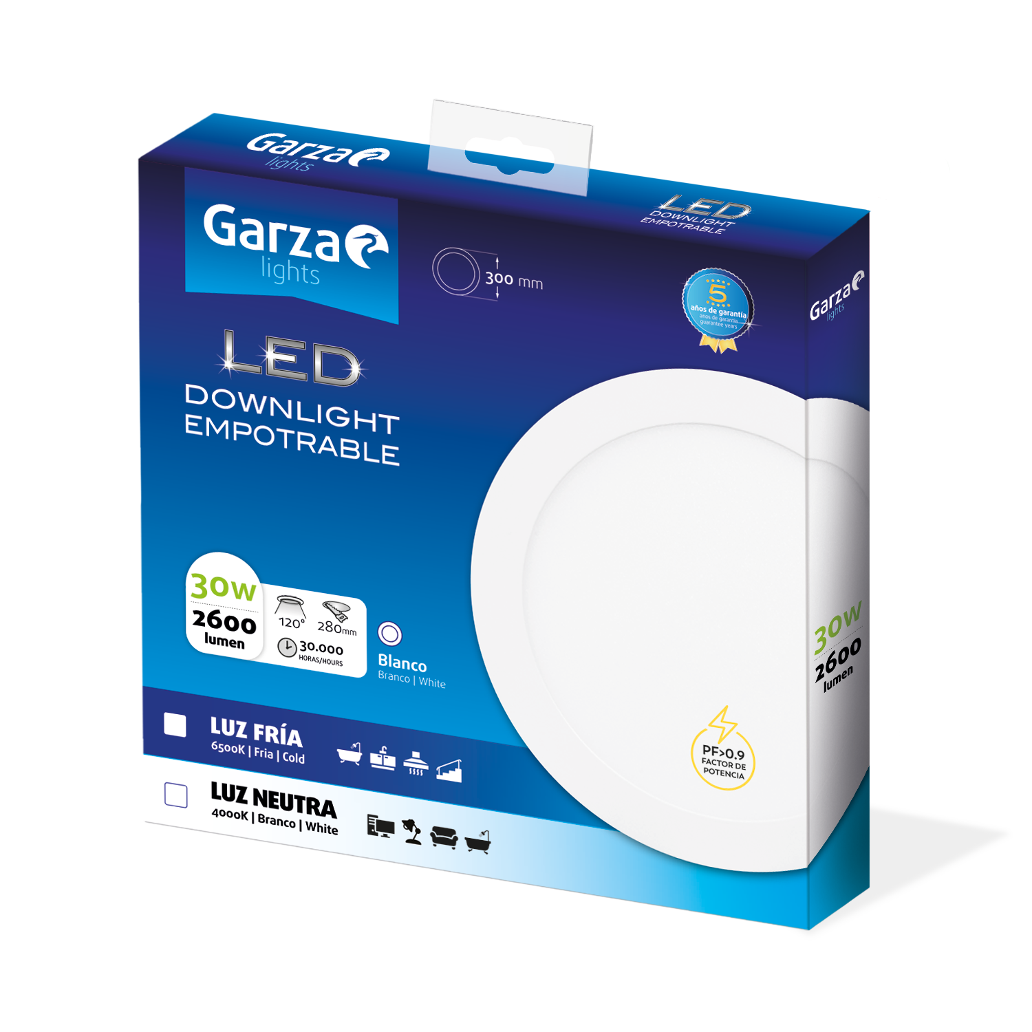 Downlight Empotrable Circular Extraplano Nickel (41)