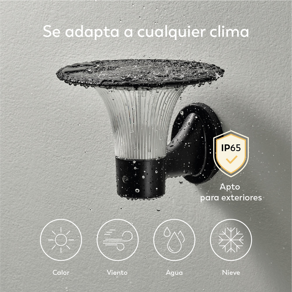 Lámpara solar de Sobre muro Goliat con iluminación exterior 360º  de alta calidad (7)