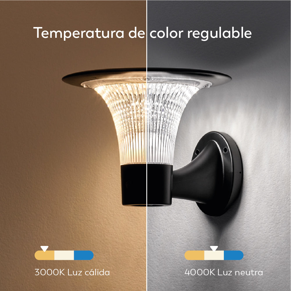 Aplique solar Goliat con iluminación exterior 360º  de alta calidad (8)