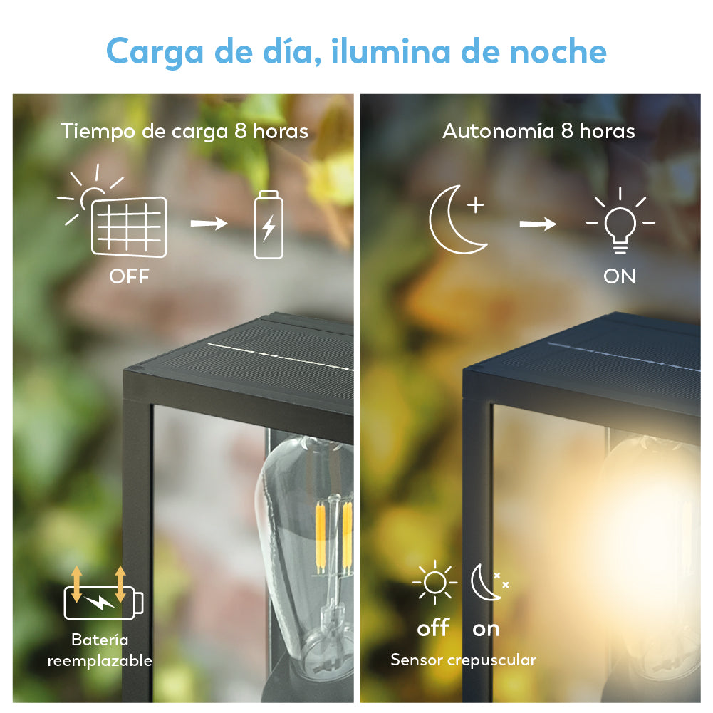 Aplique de pared solar vintage Becquer (8)