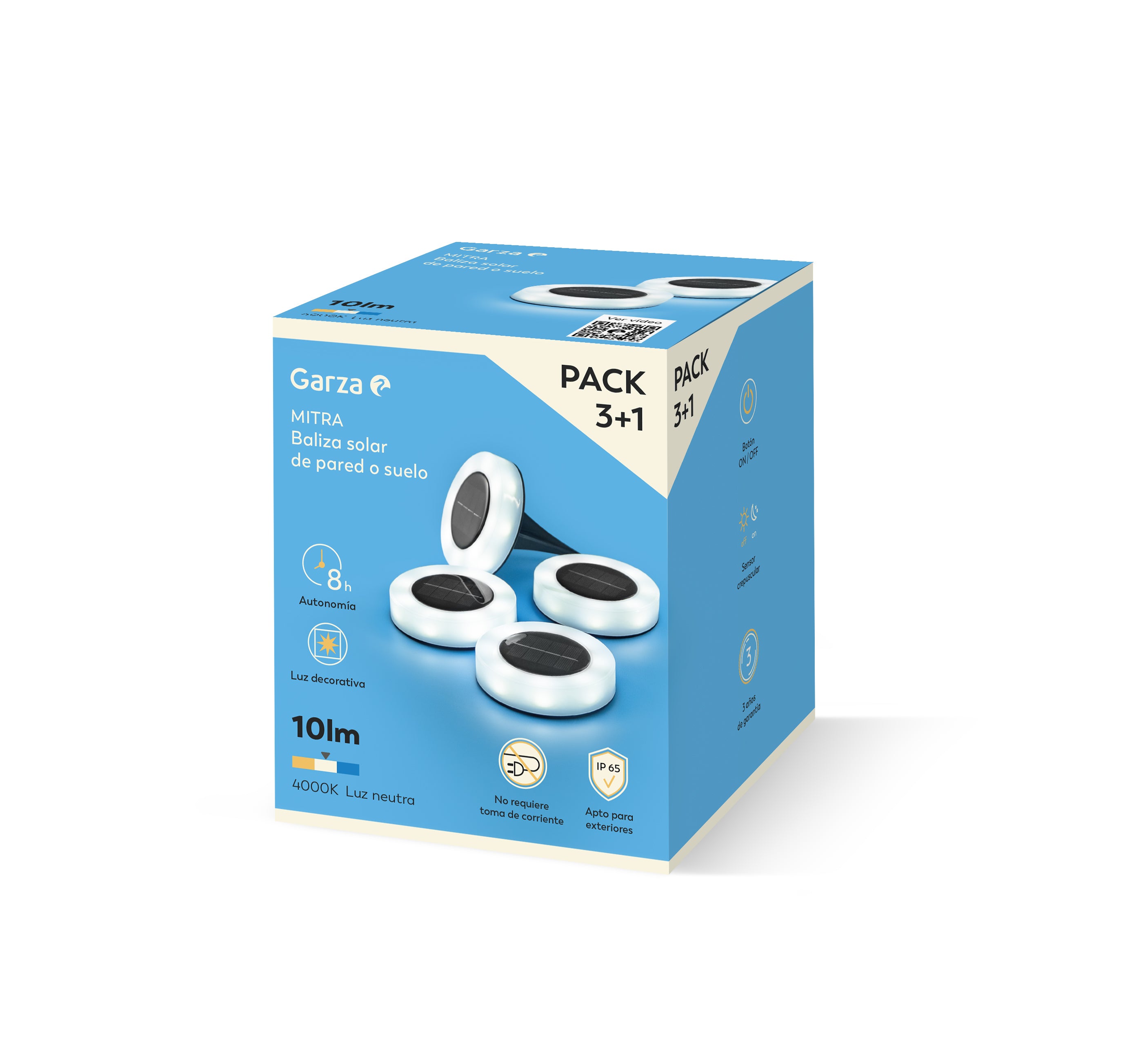 Baliza solar para pared o suelo​ Mitra