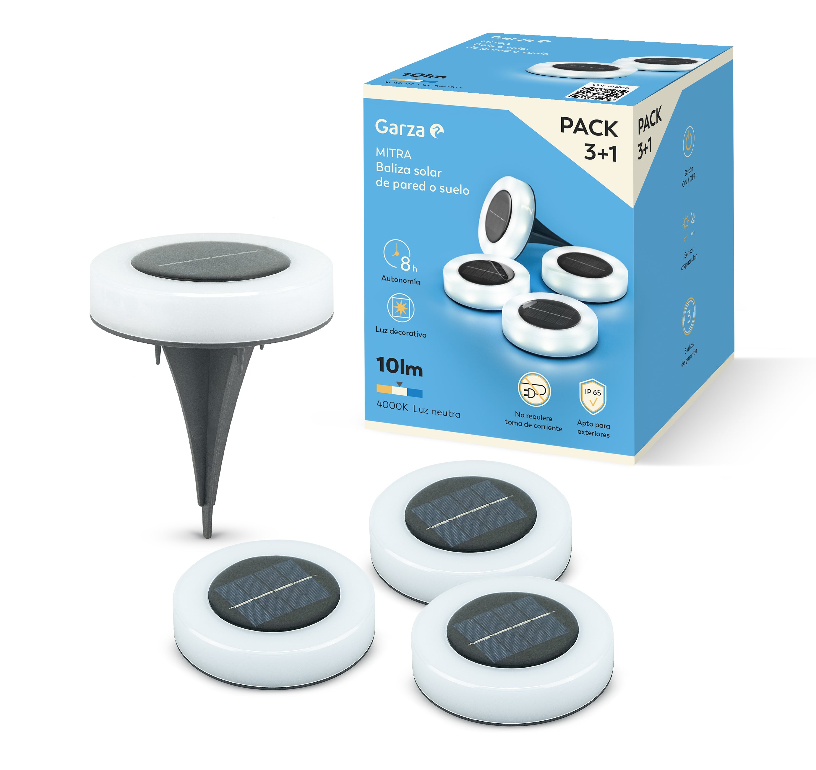 Baliza solar para pared o suelo​ Mitra