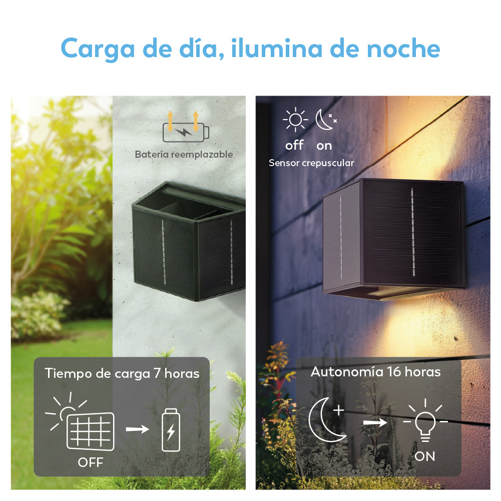 Aplique solar decorativo Yunke (7)