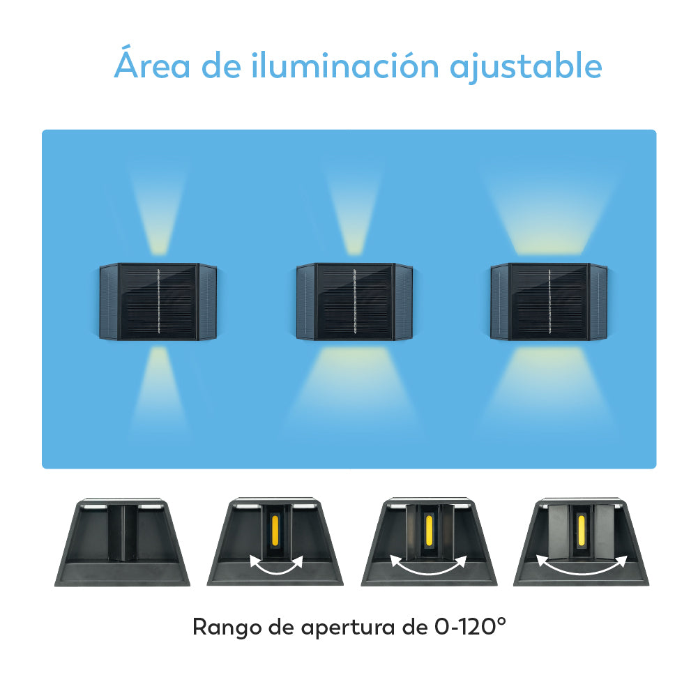 Aplique solar decorativo Yunke (8)