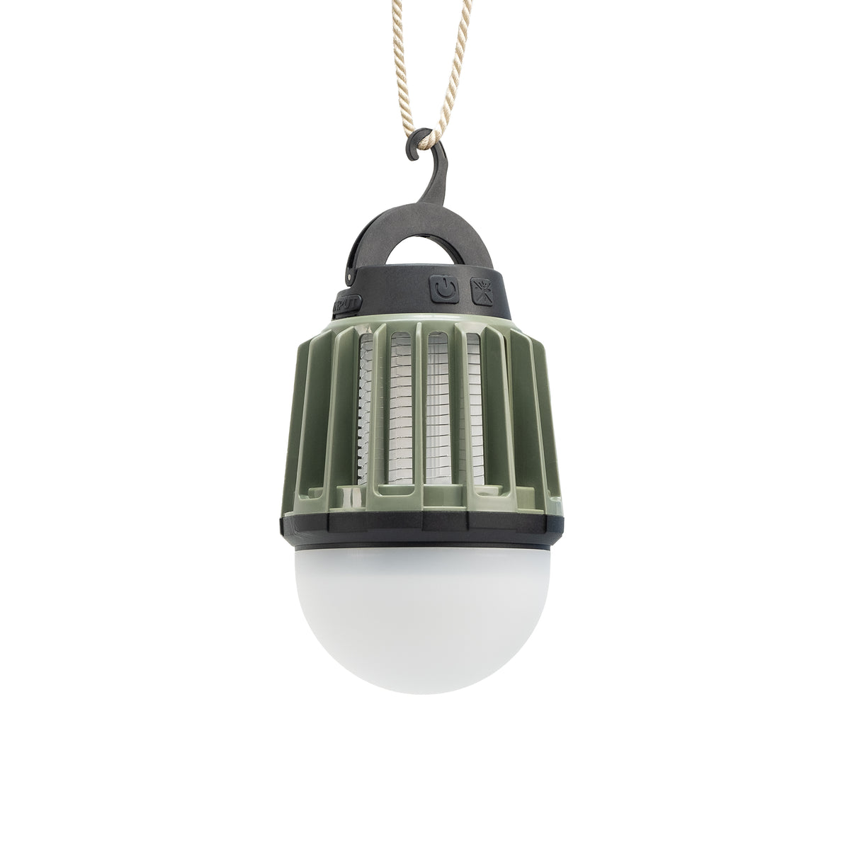 Lámpara antiinsectos 2en1 Xana para camping, con luz ultravioleta + luz LED regulable