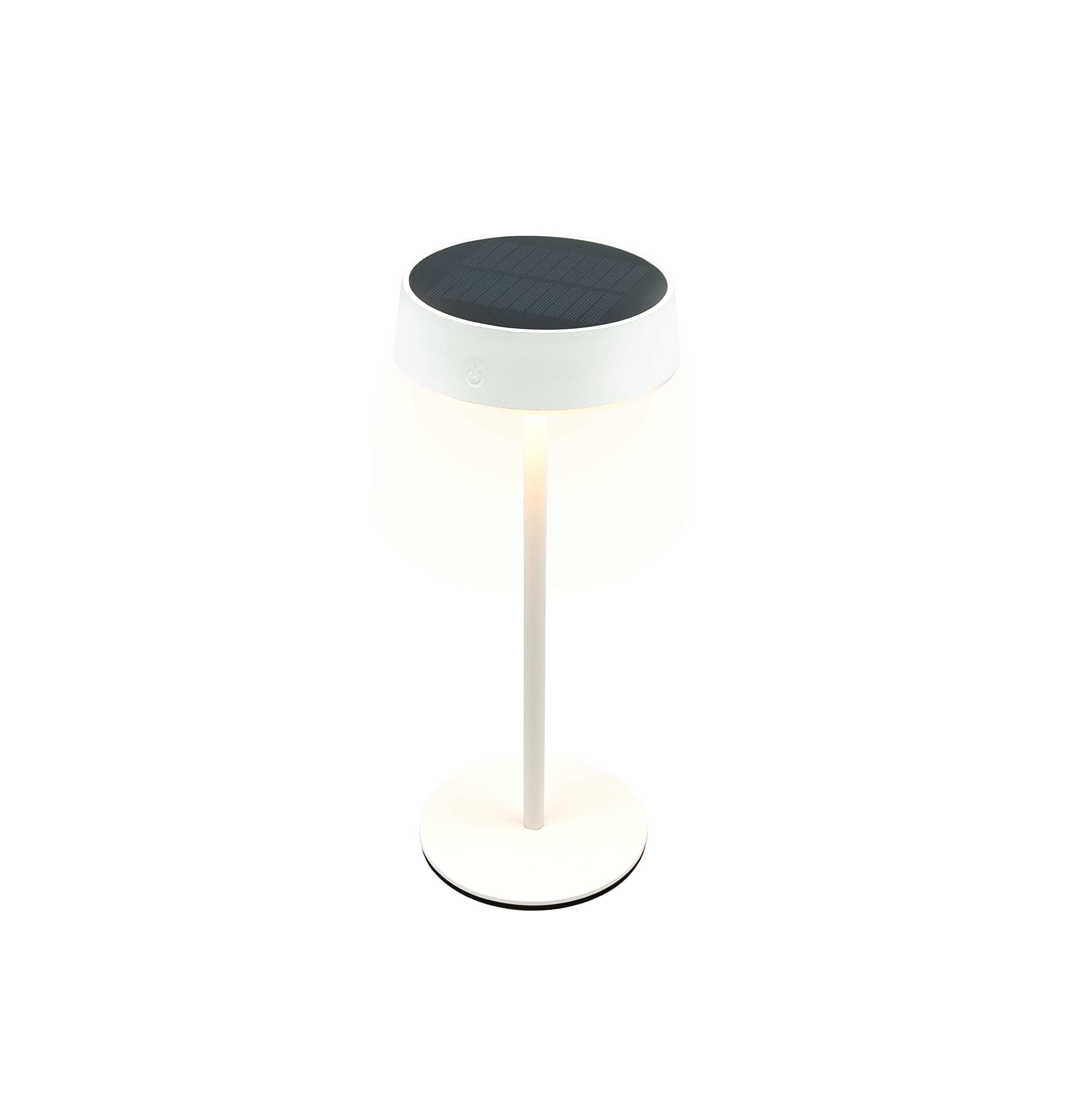 Lámpara solar de mesa Vera con carga híbrida