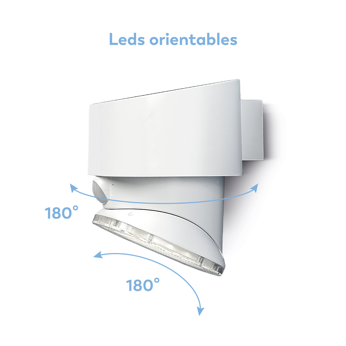 Aplique solar Atlas con luz orientable 180º (2)