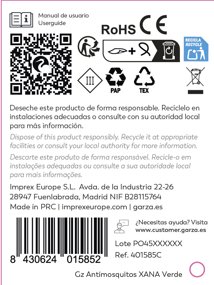 Lámpara antiinsectos 2en1 Xana para camping, con luz ultravioleta + luz LED regulable (9)