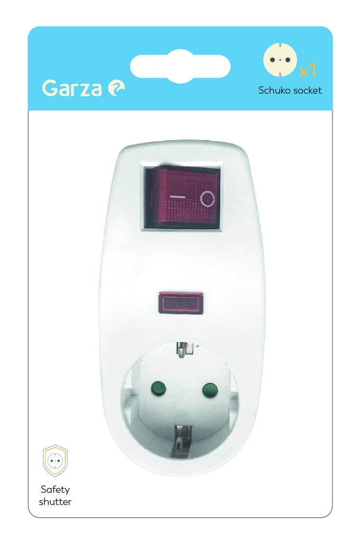 Enchufe Pared Con Interruptor + Protección
