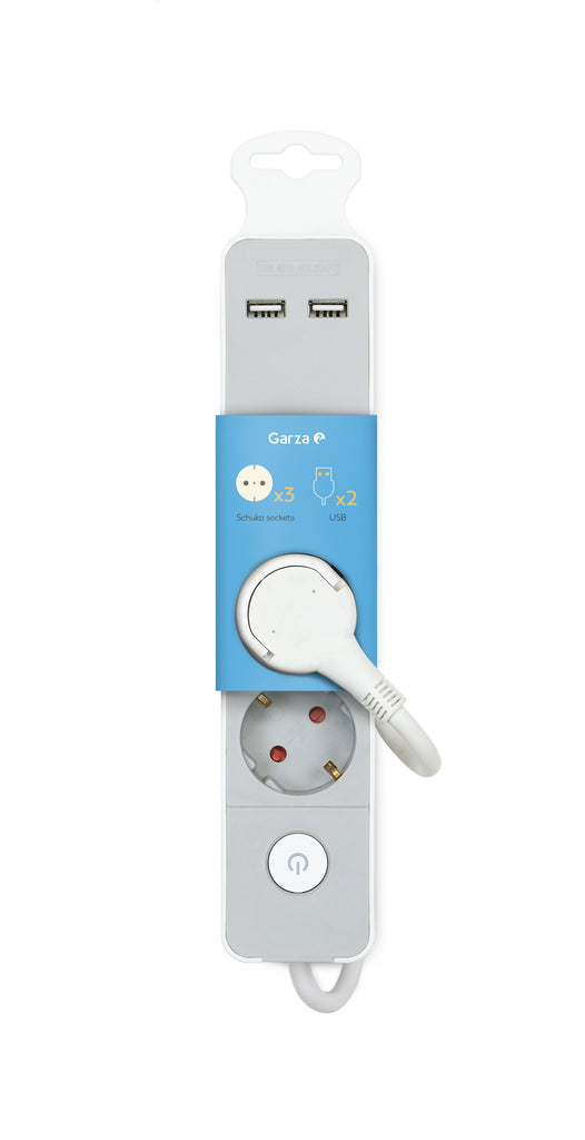 Regletas Design Grey Con Usb-A