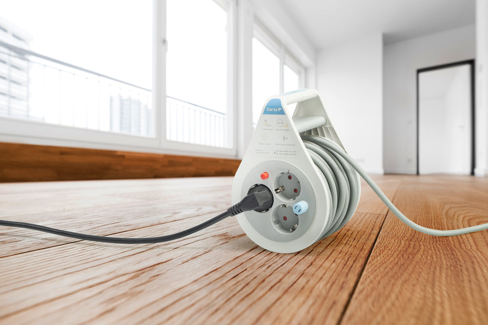 Enrrollacables  Home Design de enchufe plano 3G 1,5mmX10m