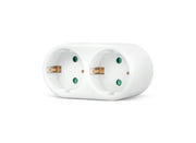 Adaptador De Enchufe De Pared Doble Frontal Schuko