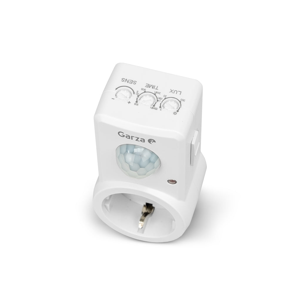 Detector de movimiento Infrarrojos, ángulo de Detección 120º, Blanco