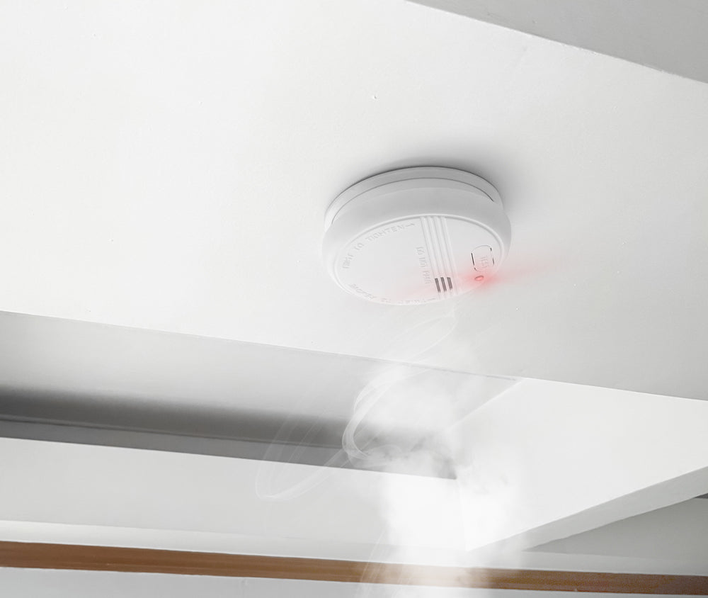 Detector de Humo Standard, 1ud,  Con sensor Fotoeléctrico y con Alarma de 85 dB, Blanco, Standard