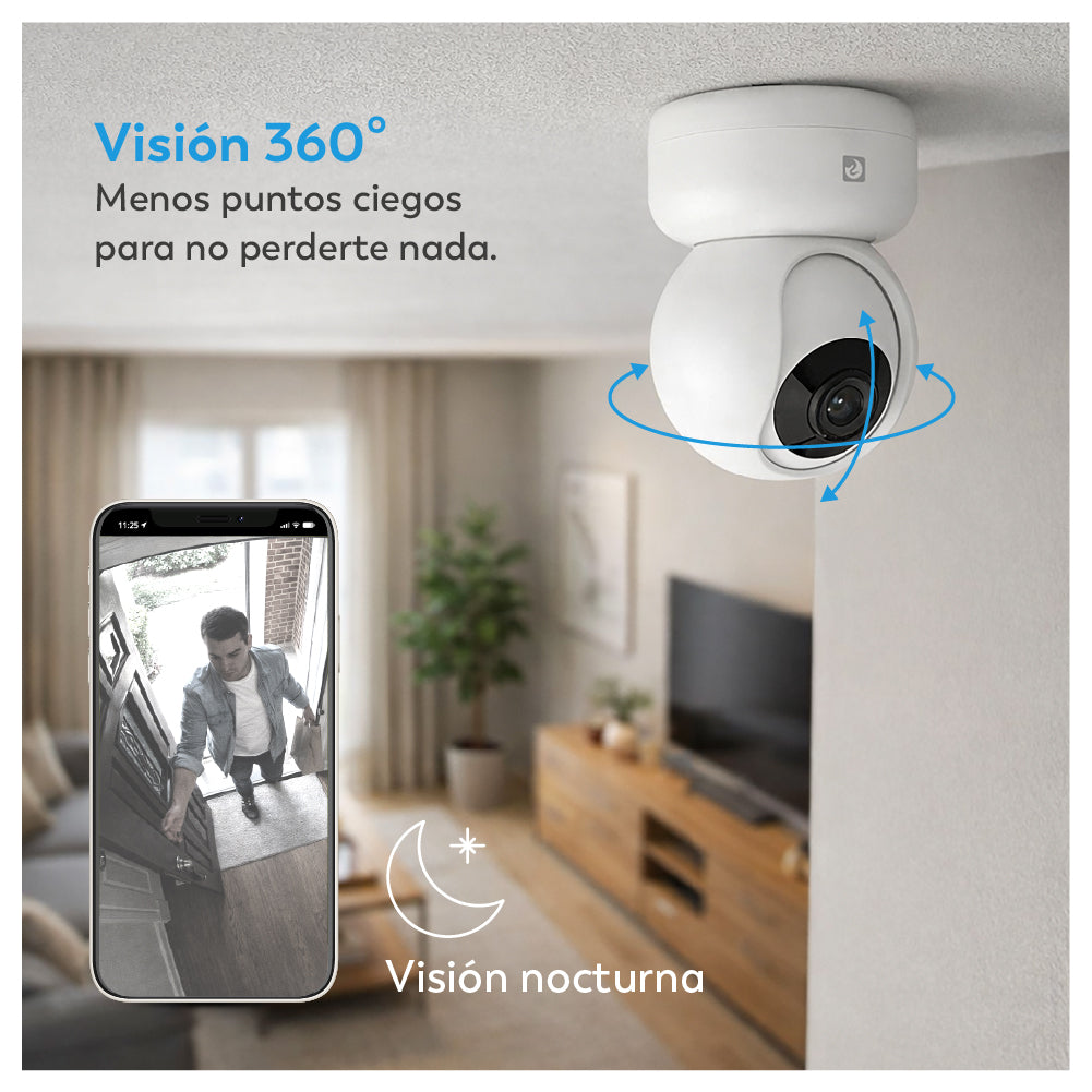 C360 - Cámara de Vigilancia WiFi Interior360º (4)