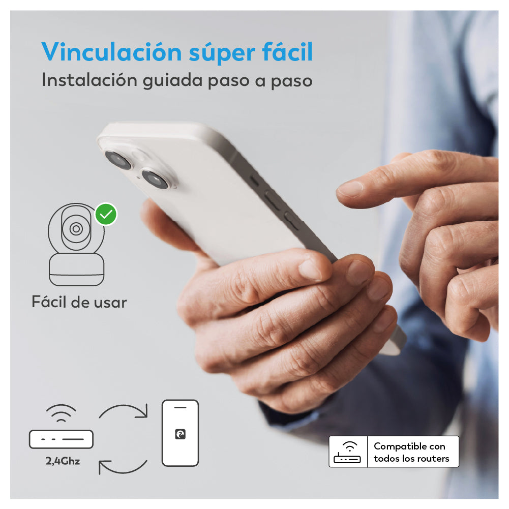 C360 - Cámara de Vigilancia WiFi Interior360º (6)
