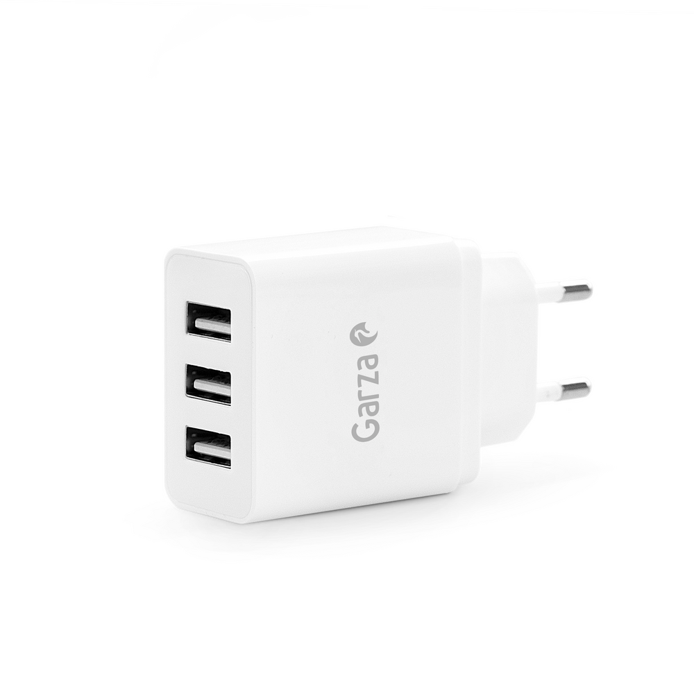 Cargador para 3 USB blanco