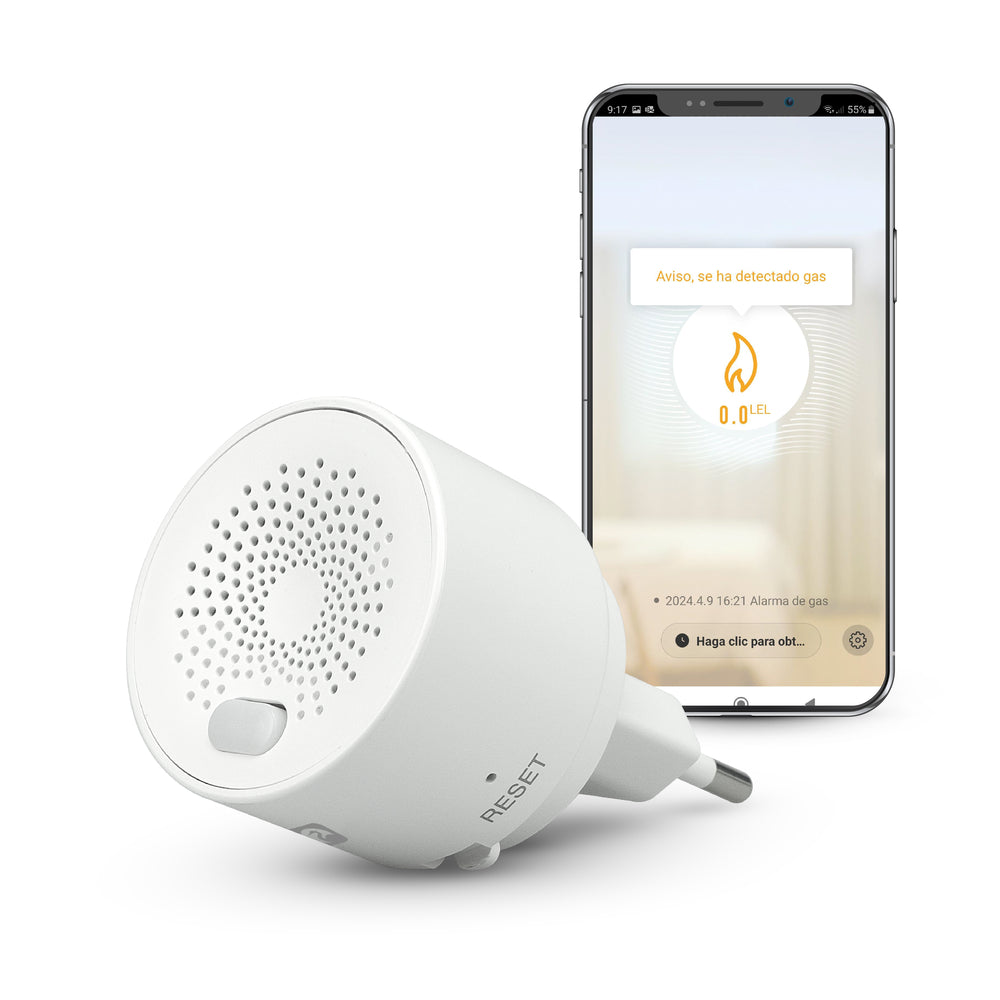 Detector Inteligente Wifi de Gas Natural, Butano y Propano
