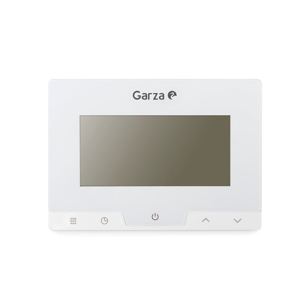 Garza Termostato digital programable de pared blanco