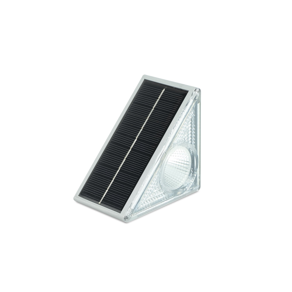 Baliza solar triangular para escaleras luz multicolor CCT y RGB - Pack x6
