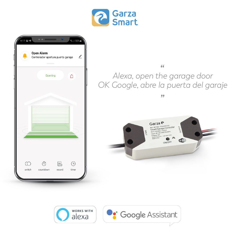 Controlador de Puerta de Garaje Inteligente Wifi (3)