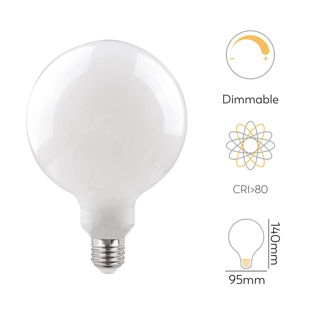 Bombilla Led Filamento Opal Globo G95 E27 Regulable (3)