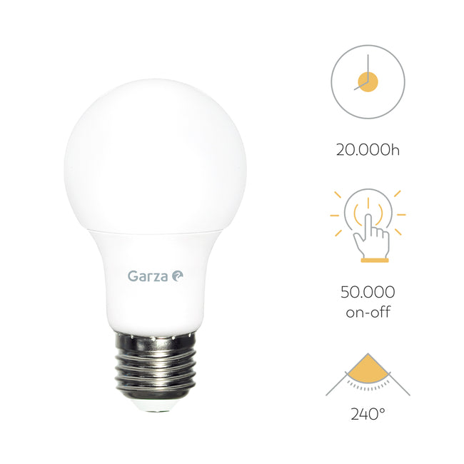 Bombilla Led SMD Estándar A60 E27 - Características