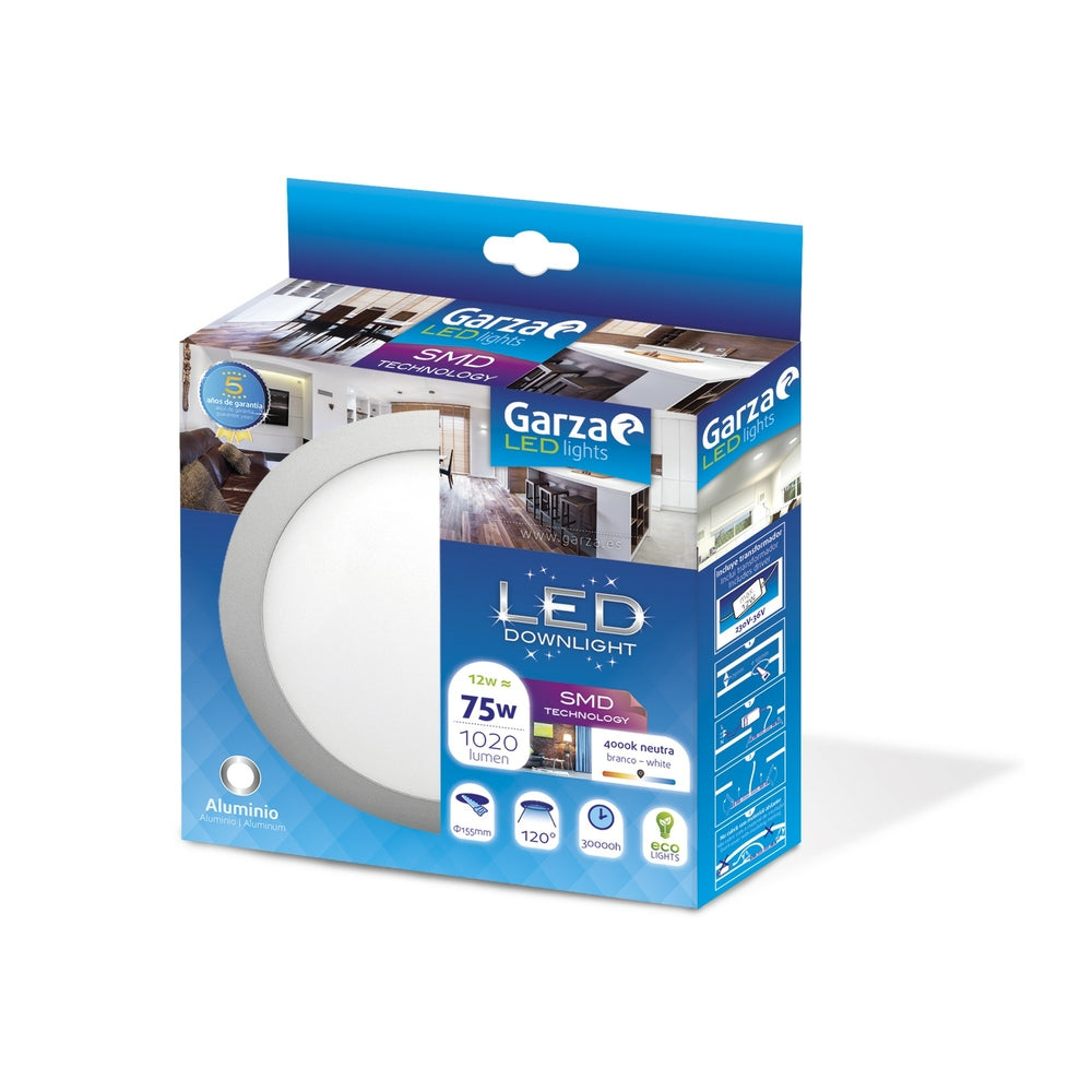 Garza Downlight Empotrable Circular Extraplano