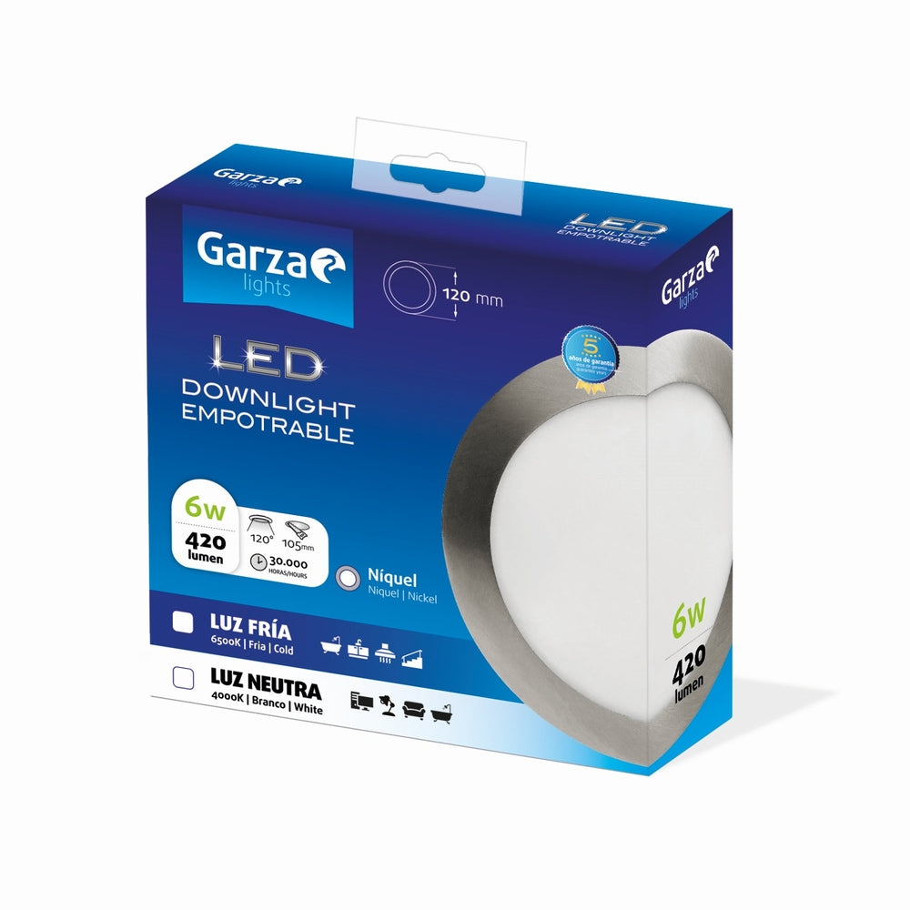 Downlight Empotrable Circular Extraplano Nickel (11)