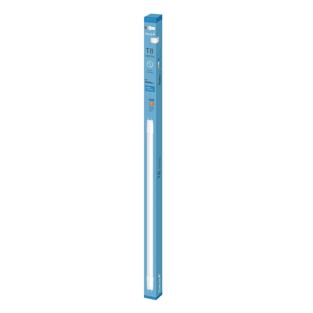 Tubos Fluorescentes T8 (2) & Tubo  T8 G13 Cristal 600mm 9W 800 lúmenes, 6500K