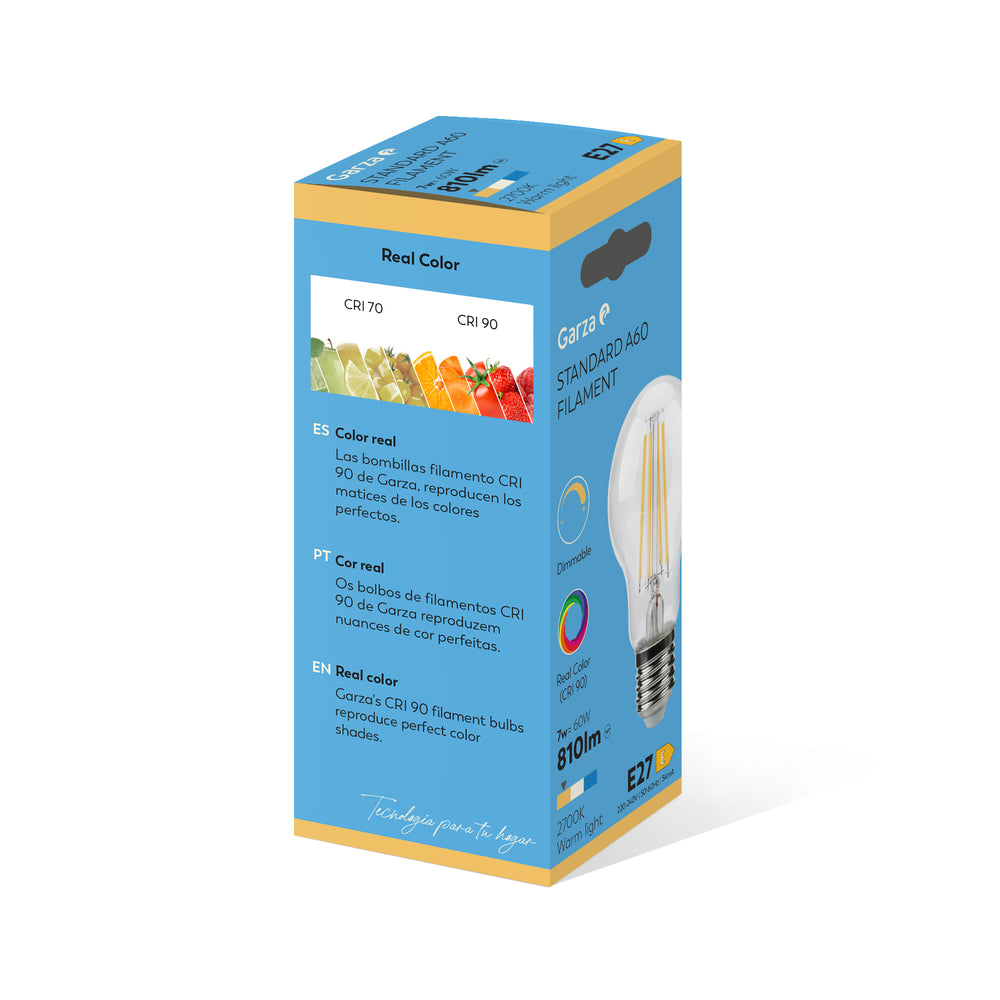 Bombilla Led Filamento Clear Estándard E27 Regulable Cri90 (1)