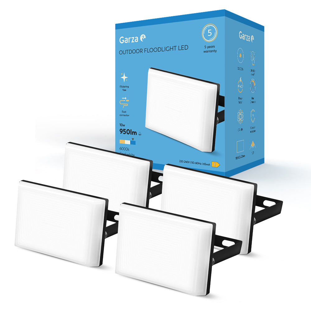 Foco Garza Led Design 10W 950 Lúmenes, 6000K Pack 4