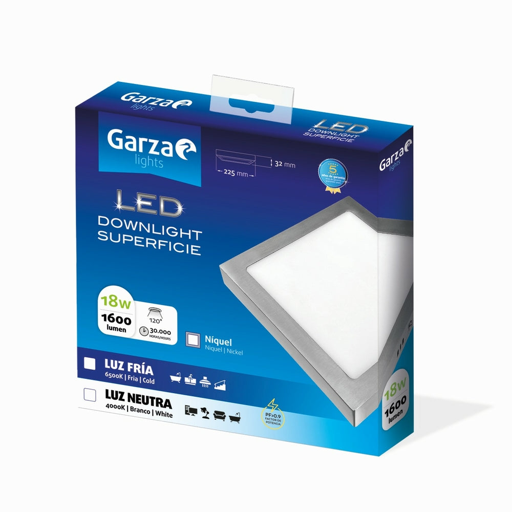 Garza Downlight De Superficie Cuadrado (28)